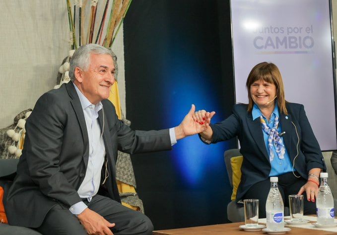 Patricia Bullrich y Gerardo Morales.