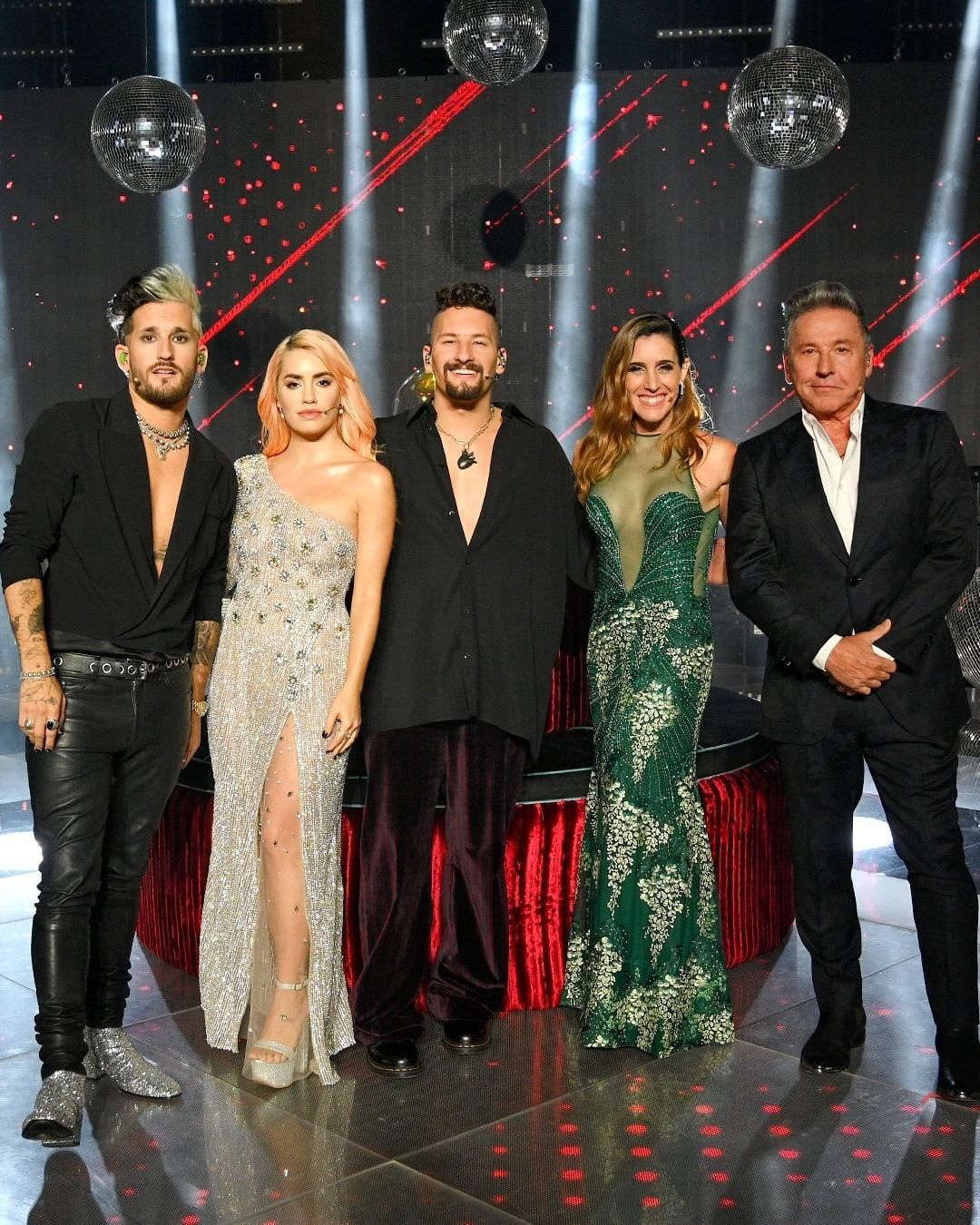 Los jurados en la final de "La Voz Argentina".