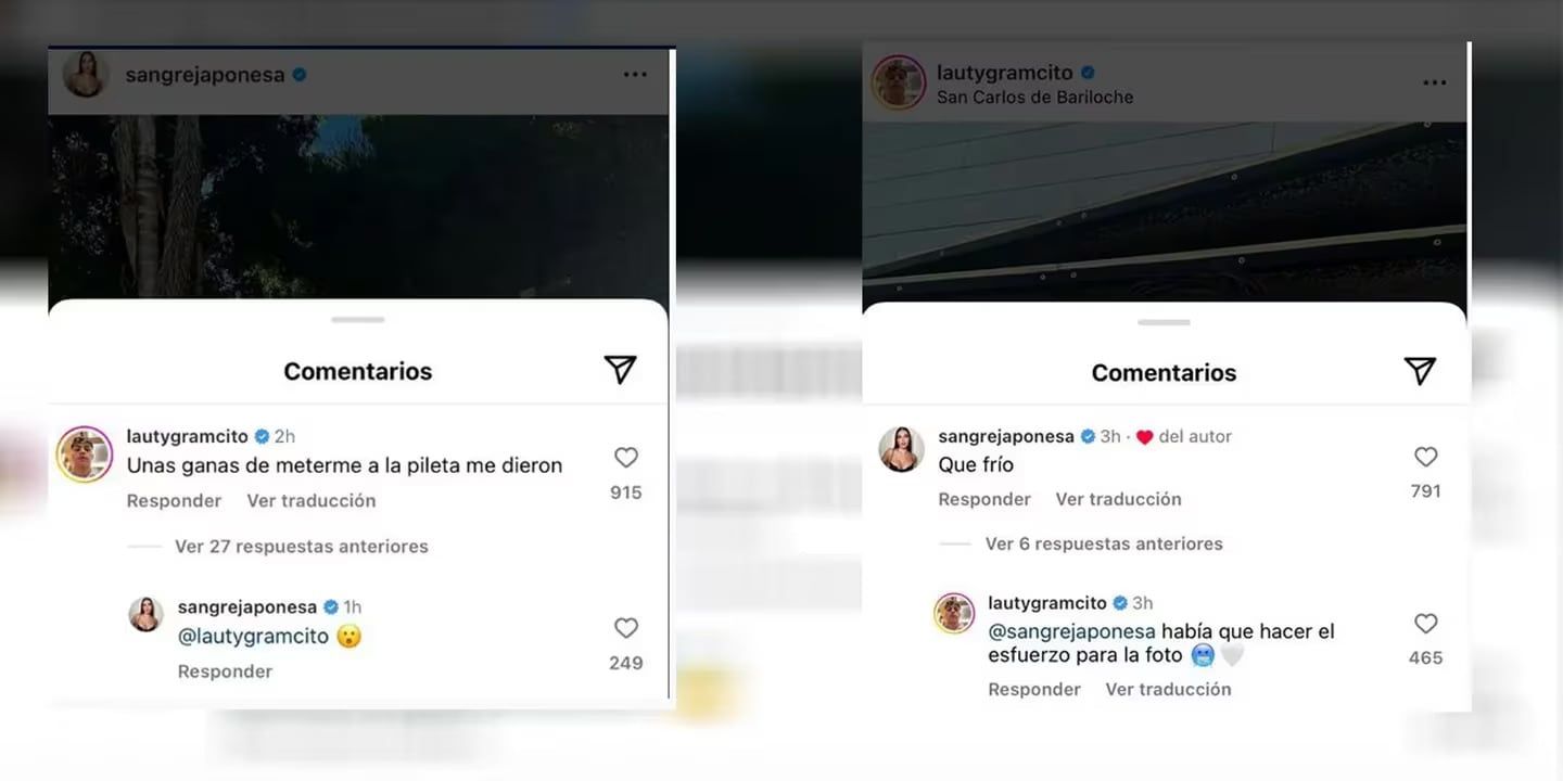 Los rumores crecen sobre la relación de la actriz y Lauty Gram.