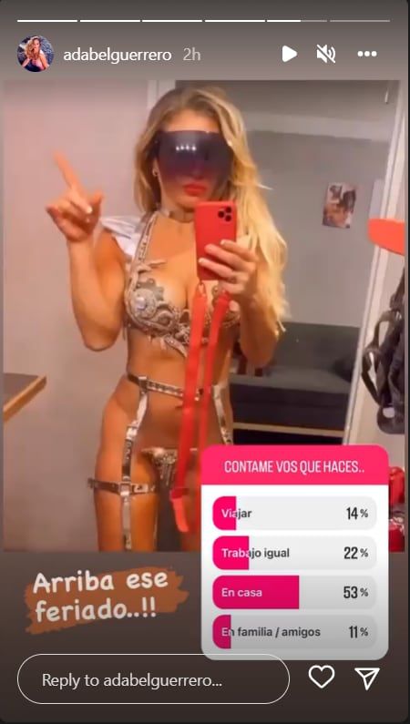 Adabel Guerrero prendió fuego todo en Intagram