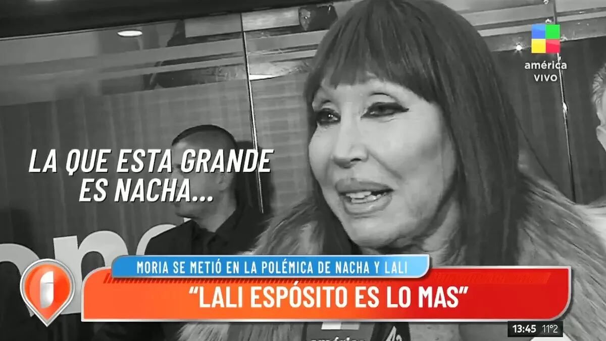 Moria Casán defendió a Lali de Nacha Guevara.