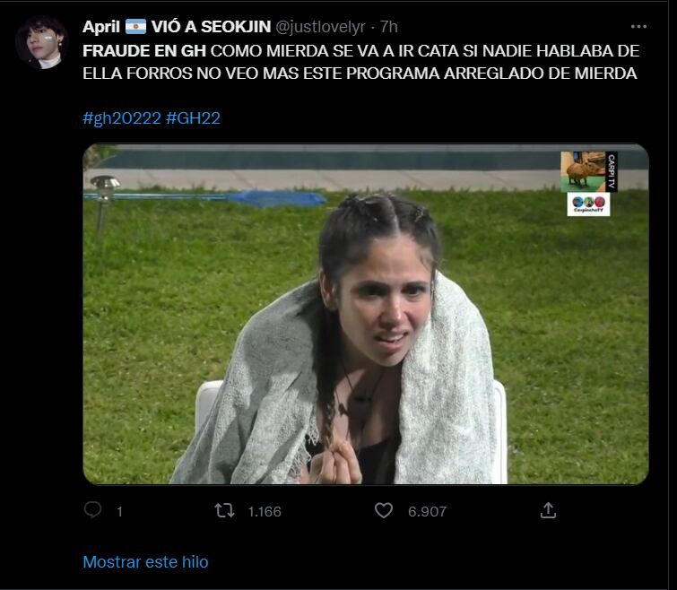 En las redes se volvió tendencia el "Fraude en Gran Hermano"