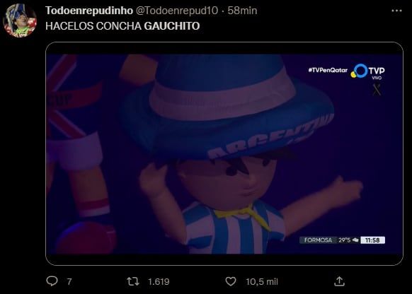 Gauchito y los memes. Foto: Web