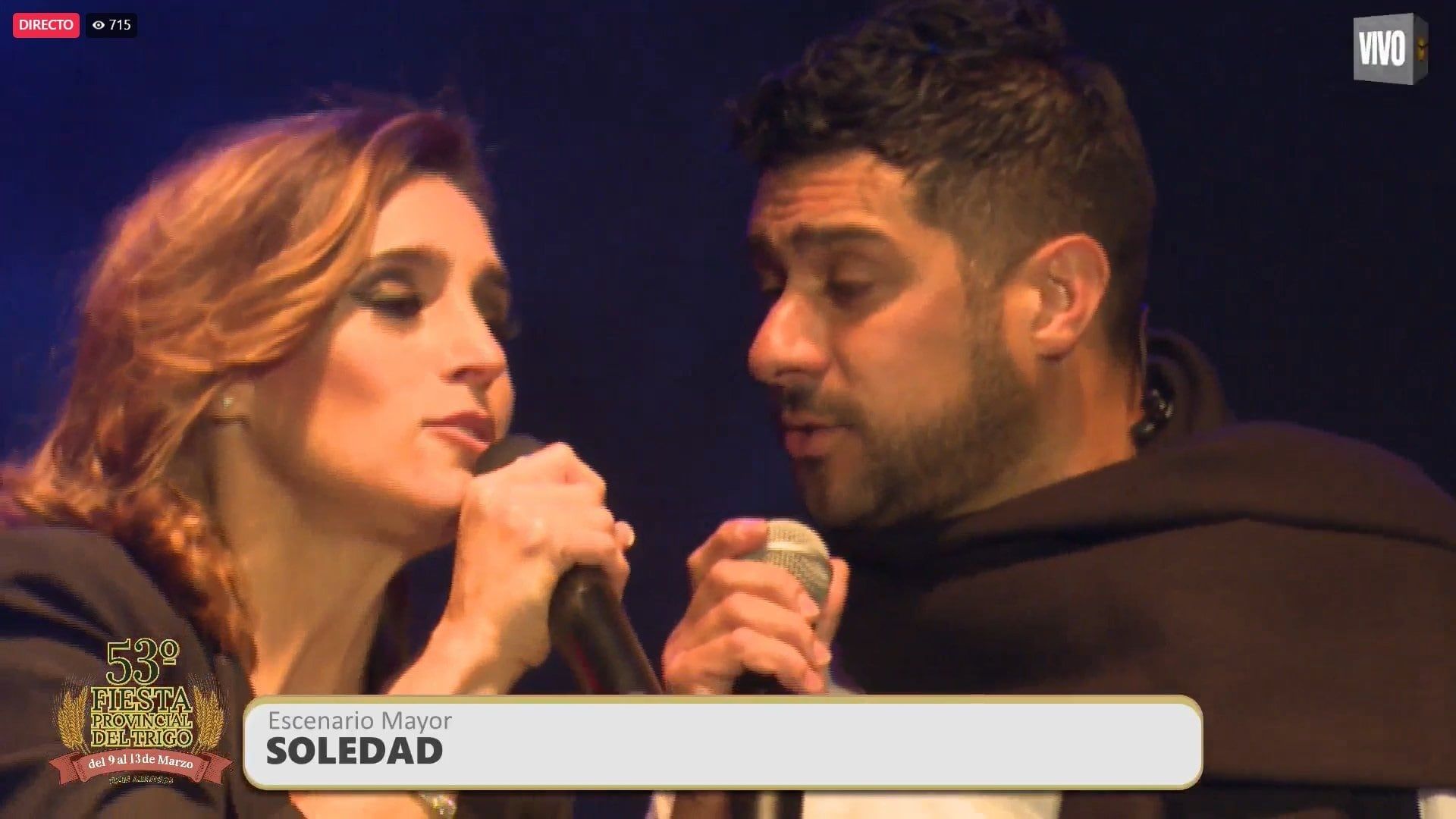 Soledad Pastorutti invitó a cantar a Lucas Oviedo, el recordado cantante y bombero de "La Voz Argentina" (Captura gentileza)