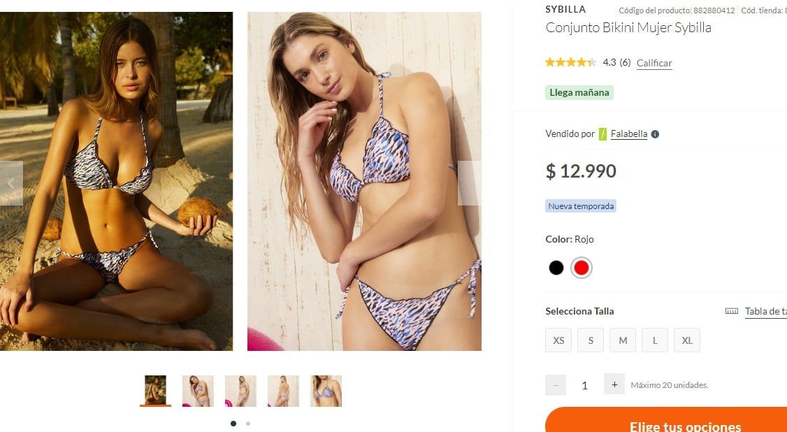 Conjunto bikini (Falabella)
