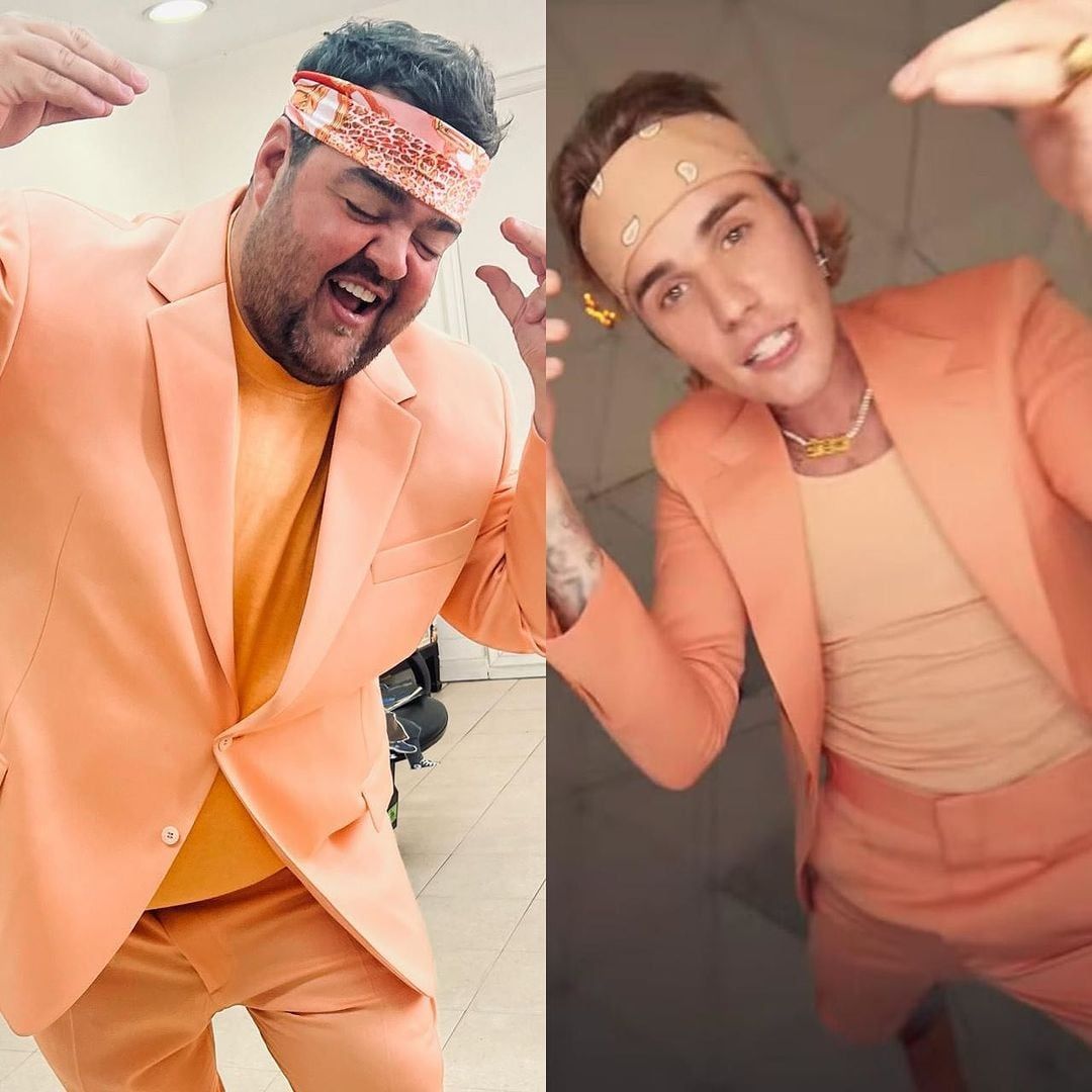 La divertida foto de Darío Barassi imitando a Justin Bieber