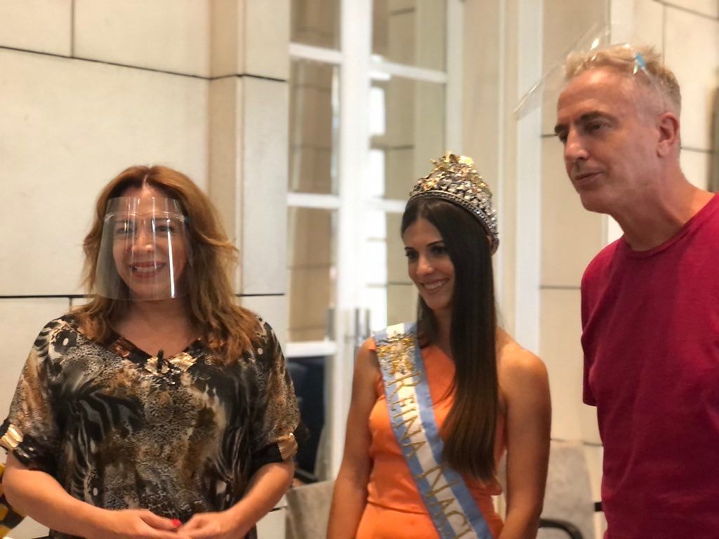 Mayra Tous junto a Marley y Lizy Tagliani, en Mendoza