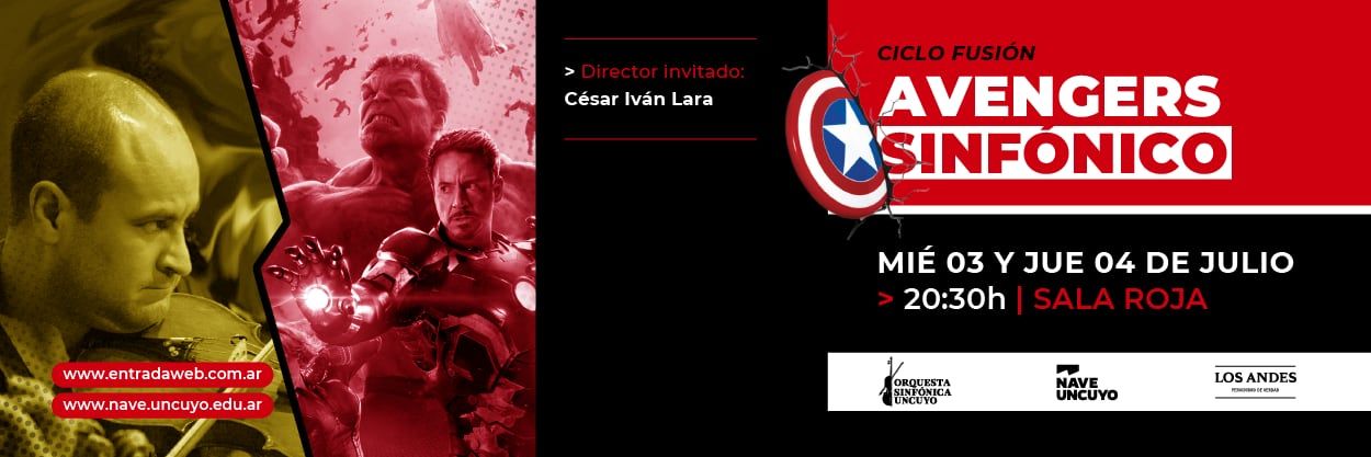 Avengers Sinfónico, una experiencia multisensorial en la Nave UNCuyo.