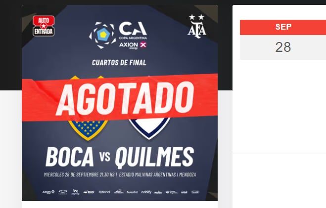 Boca vs Quilmes Copa Argentina