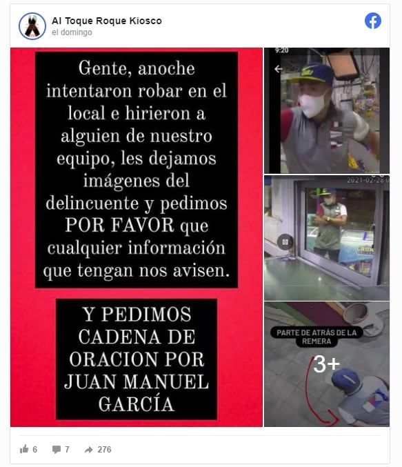 Conmoción en Pilar por el crimen de un quiosquero -