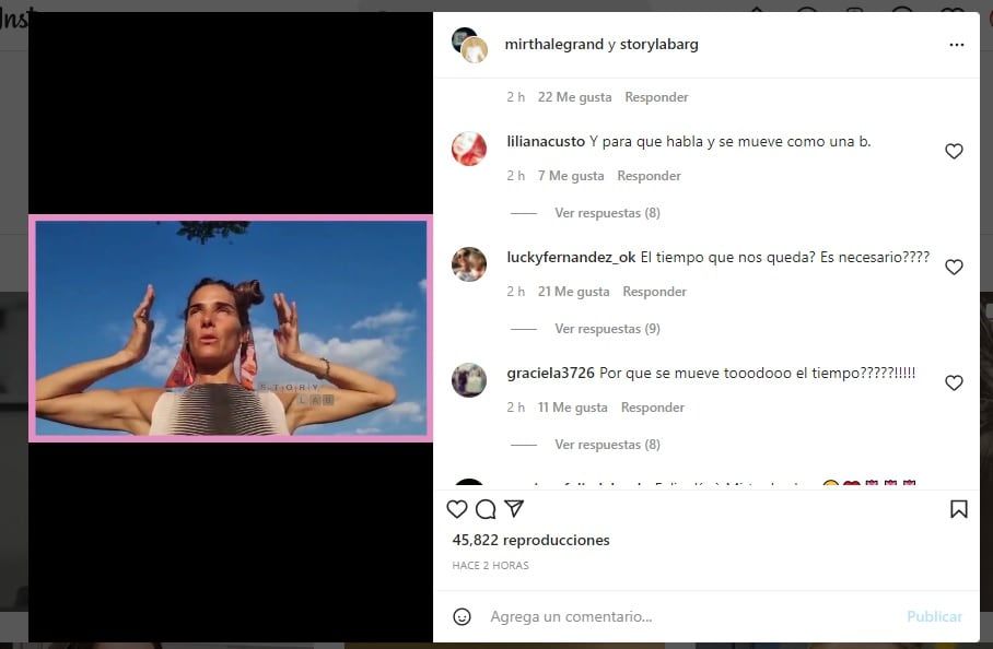 Criticaron a Juana Viale por su saludo.