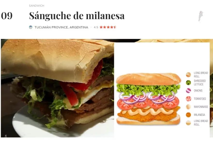 Los mejores sándwiches del mundo según Taste Atlas