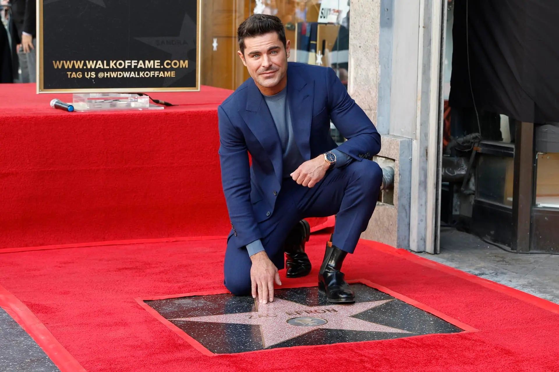 Zac Efron tiene su estrella en Hollywood. / Gentileza