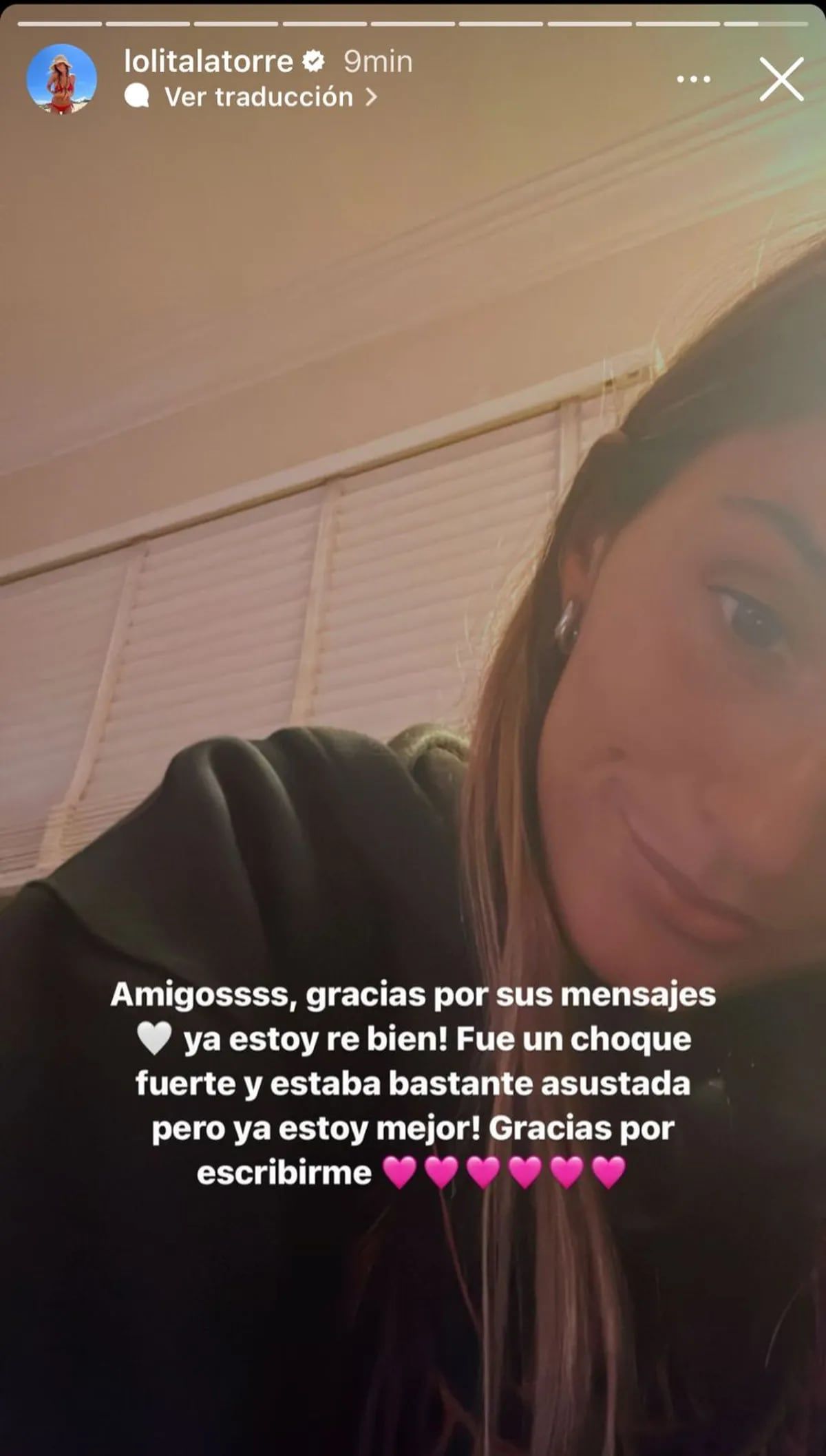 Lola Latorre se accidentó y será baja del bailando unos días.