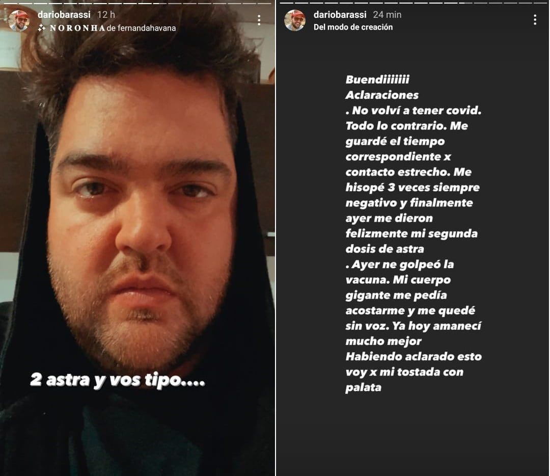 Darío Barassi tuvo un problema de salud y debió frenarse "100 argentinos dicen" -