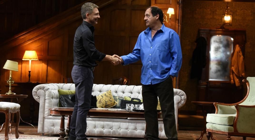 "Un rato con él", con Suar y Chávez, es la obra más vista en Teatrix (Télam)