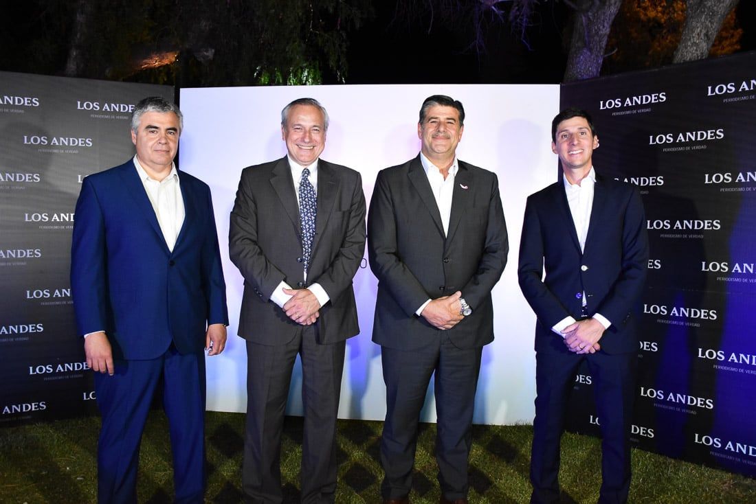 Fiesta Aniversario 138 años, Diario Los Andes.
 Raul Pedone, Ignacio Driollet, Mario Abed, Camilo De Lillo/ Foto Mariana Villa