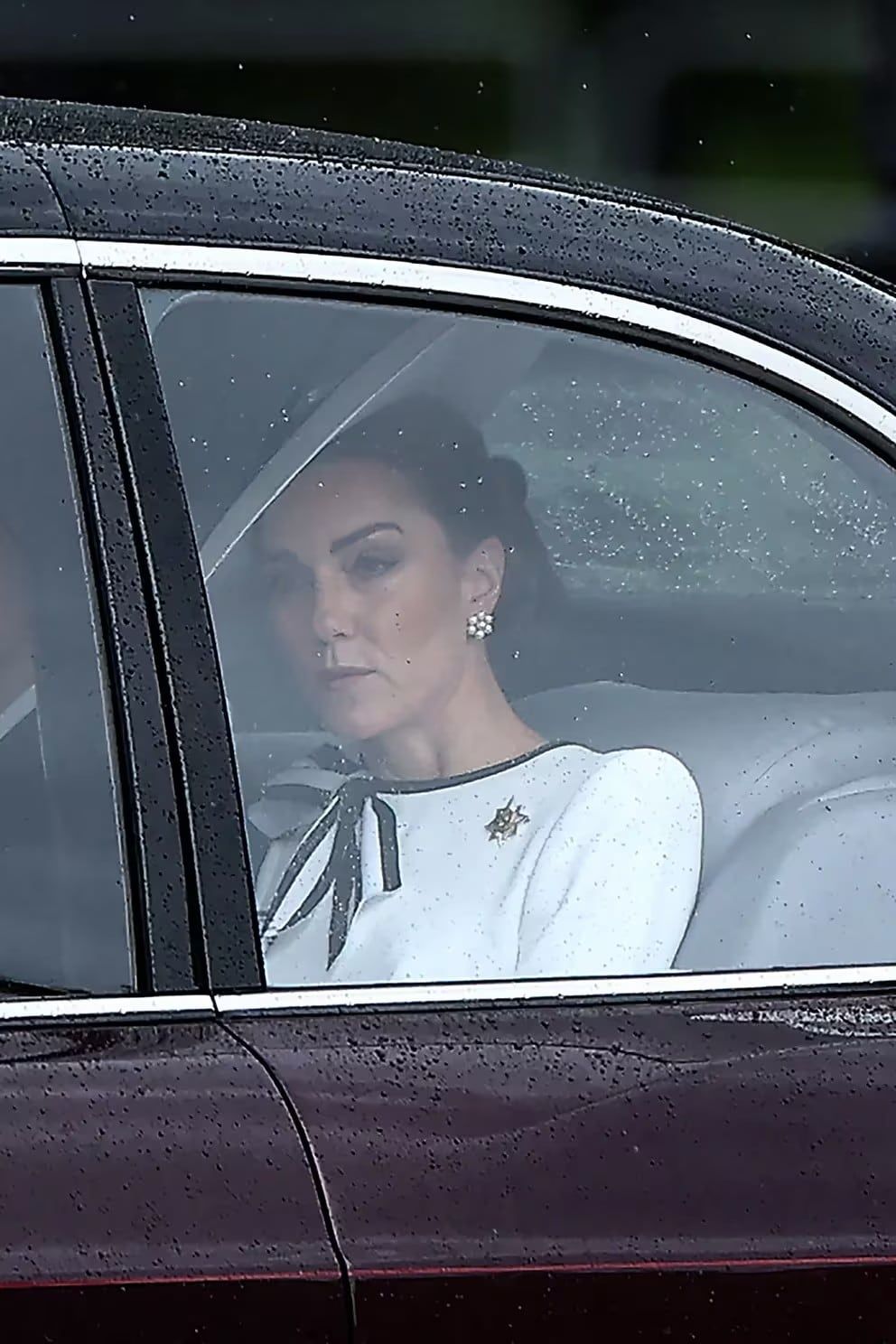 Kate Middleton, princesa de Gales, reapareció en público (HENRY NICHOLLS / AFP)
