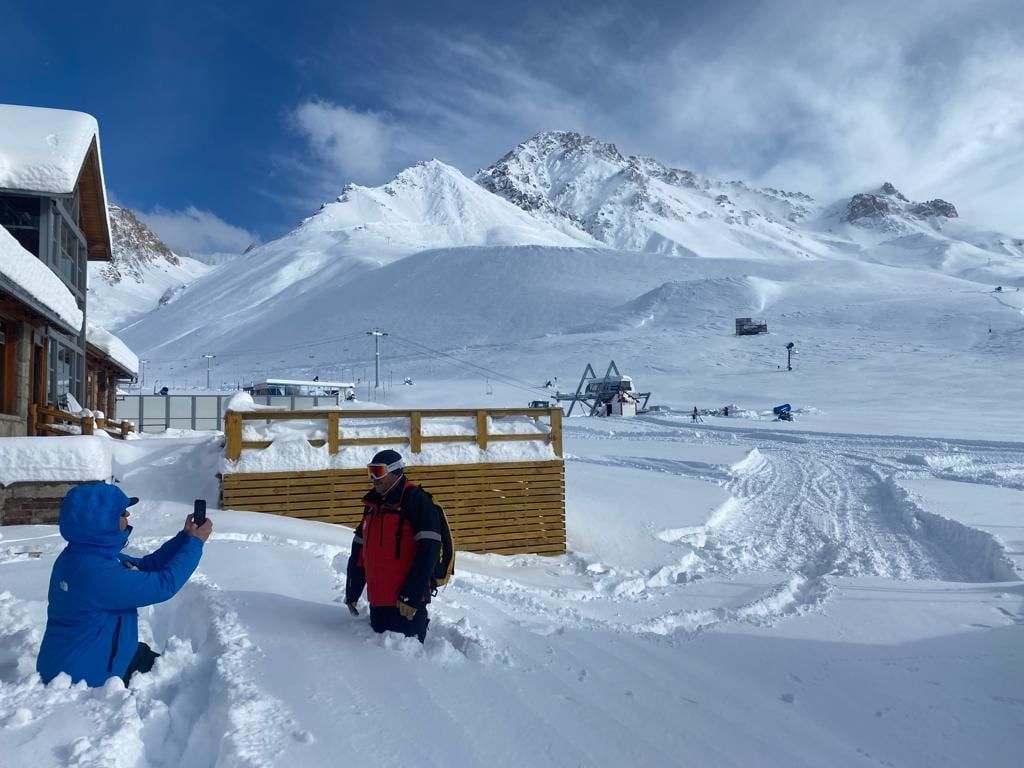 Nevada en Las Leñas, Mendoza (mayo 2023)