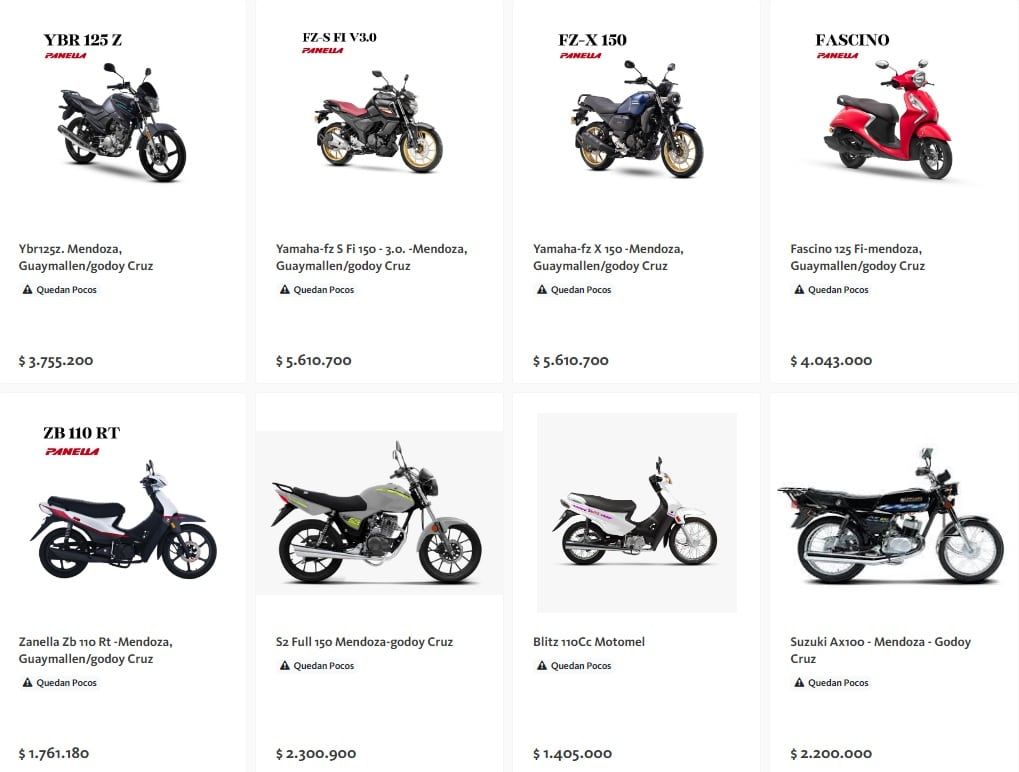 Créditos para comprar motos