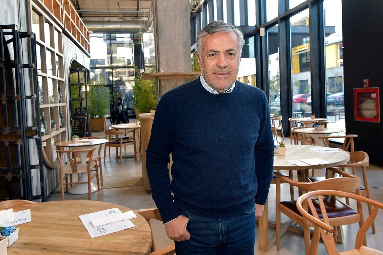Luis Preti Pre Candidato a Vicepresidente se reunió esta mañana con dirigentes para recorrer las calles de Godoy Cruz Tadeo García Zalazar, junto a Alfredo Cornejo Foto: Orlando Pelichotti