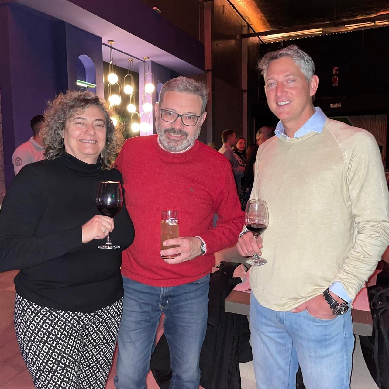 Adriana Neme, Sergio Gras y Renzo Giuffre en la apertura Butic.