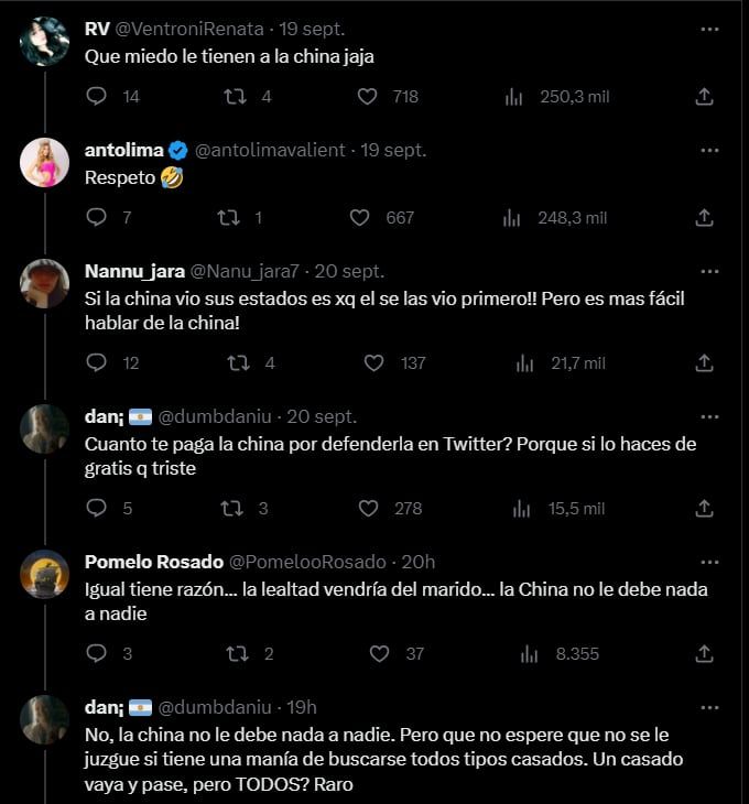 Anto Lima, modelo uruguaya, denunció que la China espía a su marido en Instagram