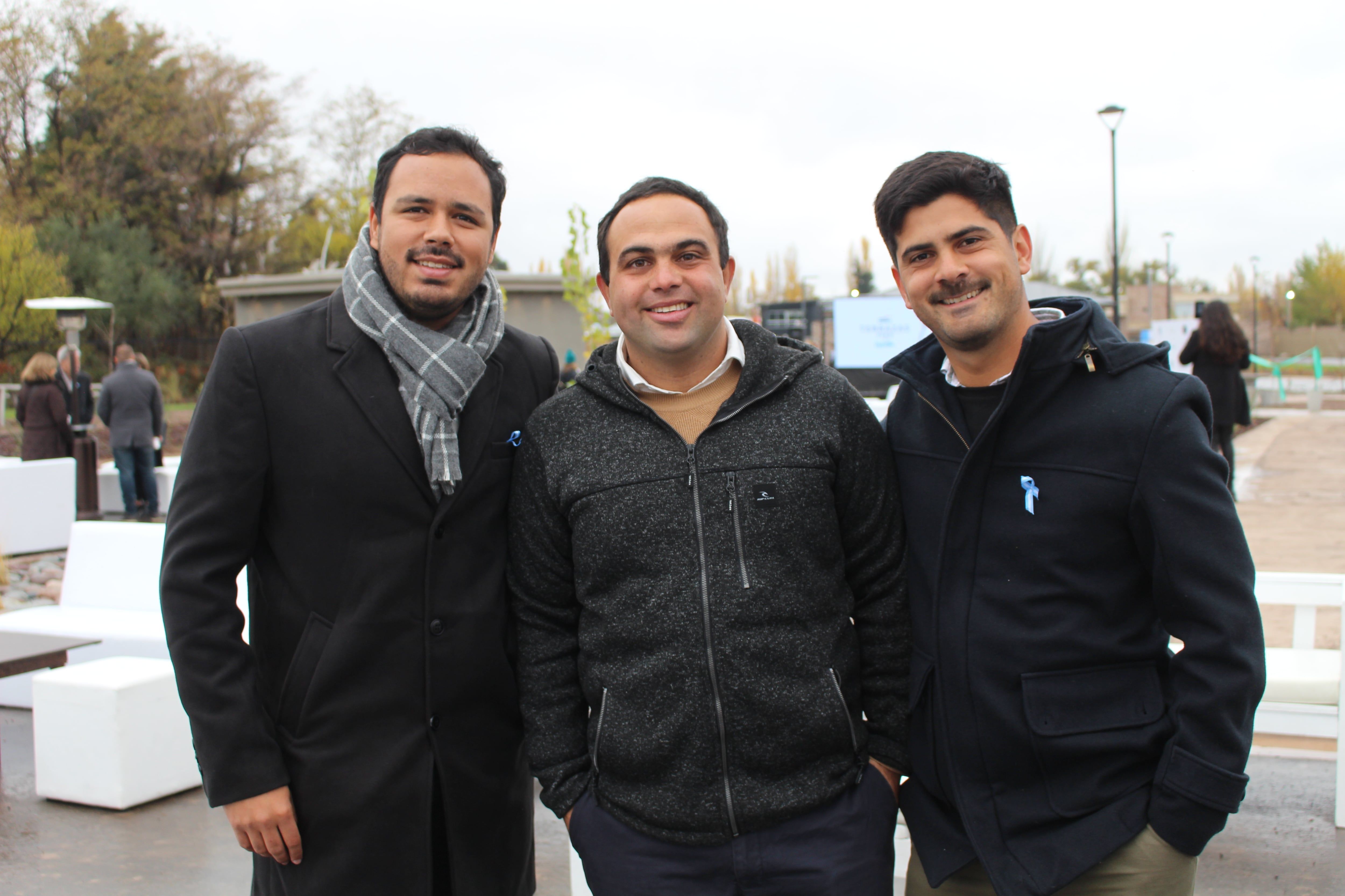 Matías Esquivel, Diego Dapas, y Gastón Rosales.
Fotos: Nicolás Guevara