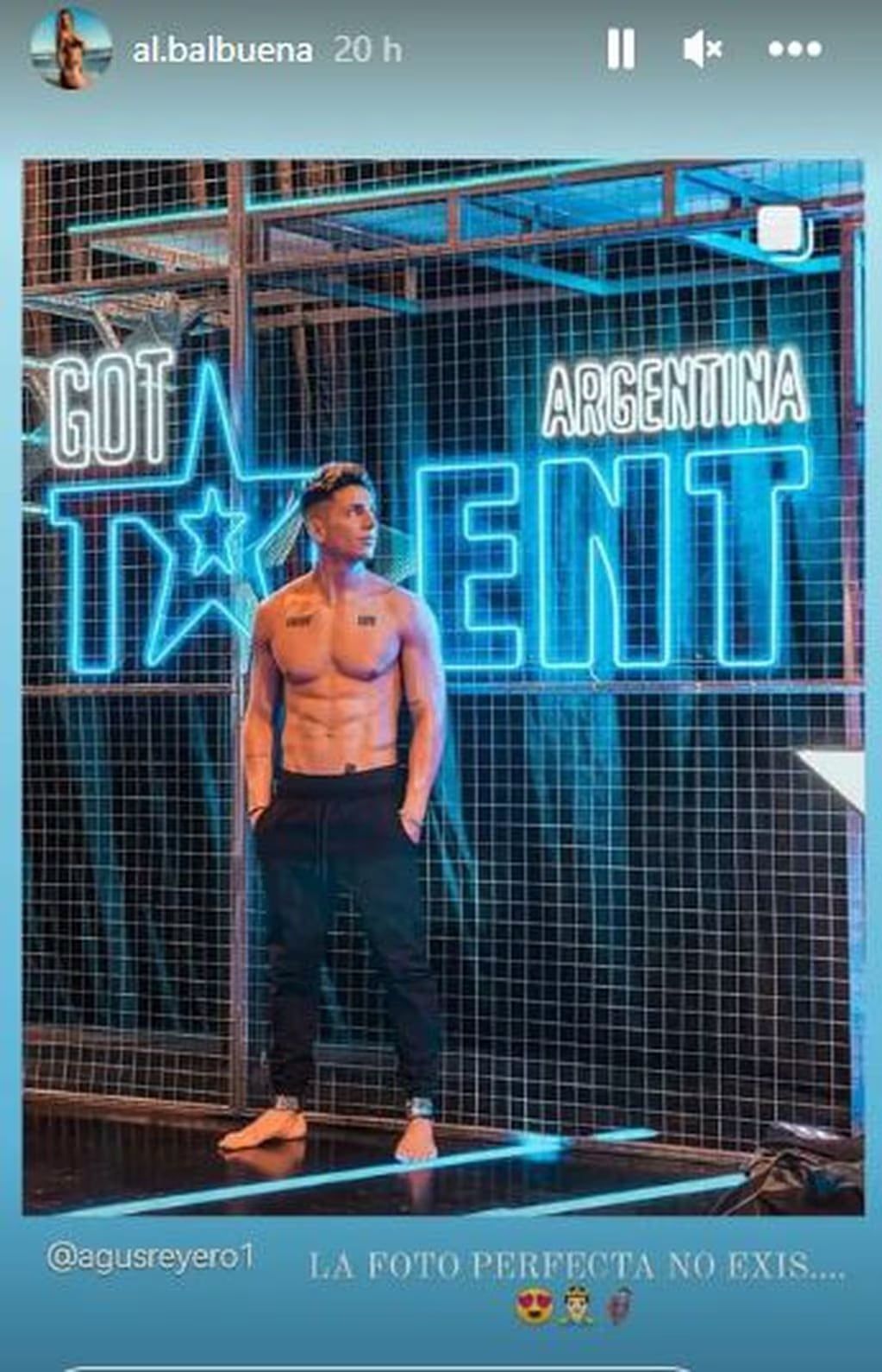 Agustín Reyero es finalista del certamen y sorprendió a todos.