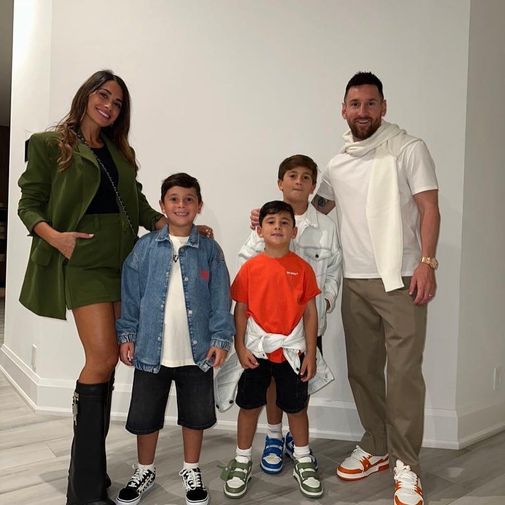 Antonela Roccuzzo y Lionel Messi fueron a ver un show de Ed Sheeran en Miami.