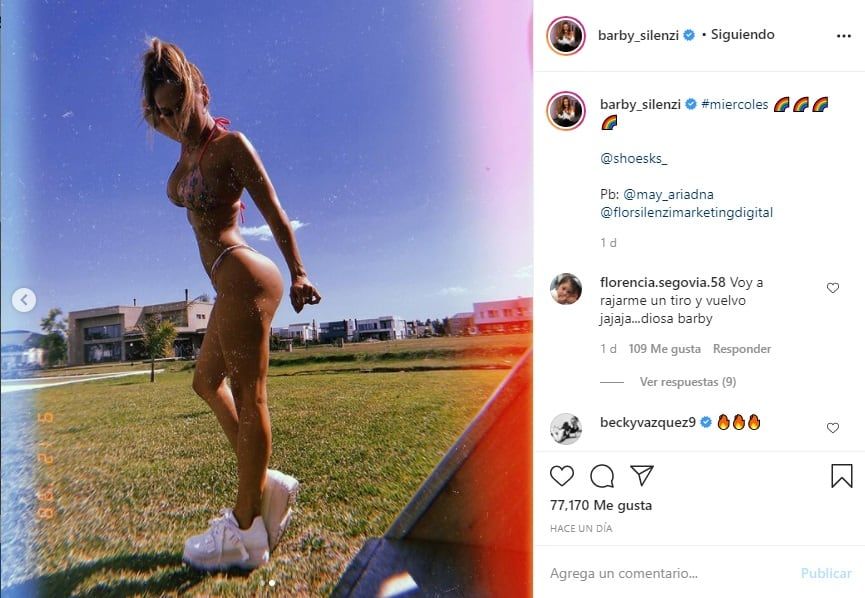 Barby Silenzi en redes