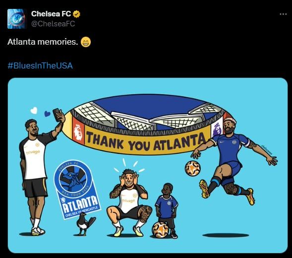 Una fanáticos del Chelsea apoyó a Enzo Fernández
