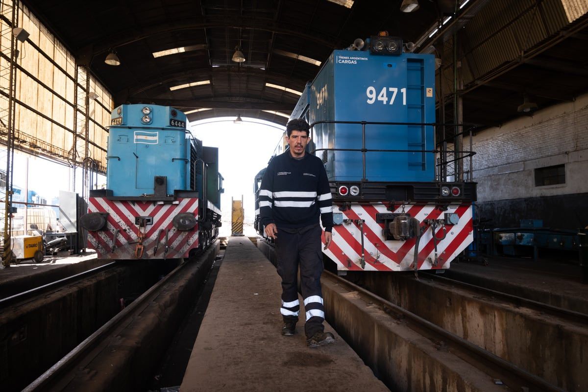 El Gobierno anunció la privatización de la empresa ferroviaria Belgrano Cargas y Logística SA - Foto: Archivo / Los Andes
