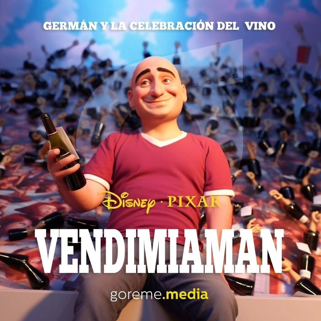 Convirtió a los famosos mendocinos en películas de Disney Pixar y el resultado es genial