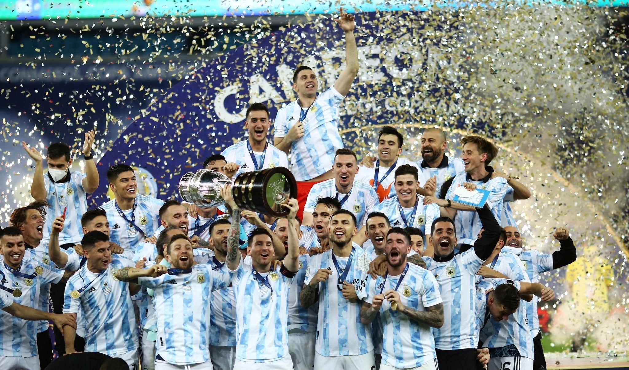 Messi y Argentina llegan a la Finalissima como campeones de América. / @Argentina