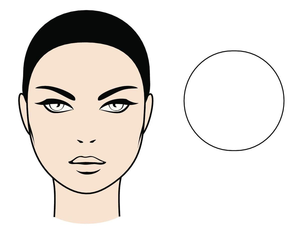 Lentes de sol para rostro redondo.