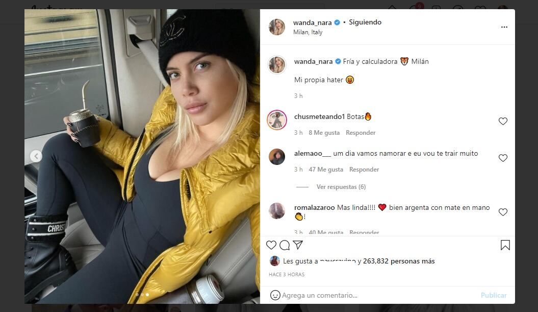 Wanda Nara se sacó el apellido Icardi de Instagram.