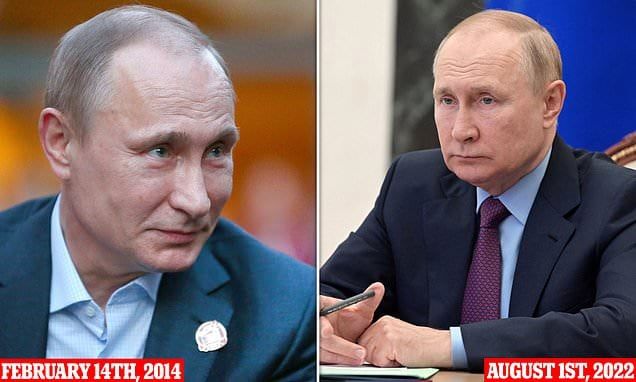 El jefe de servicio de inteligencia asegura que Putin usa un doble y puede verse en que sus orejas han cambiado en estos años.