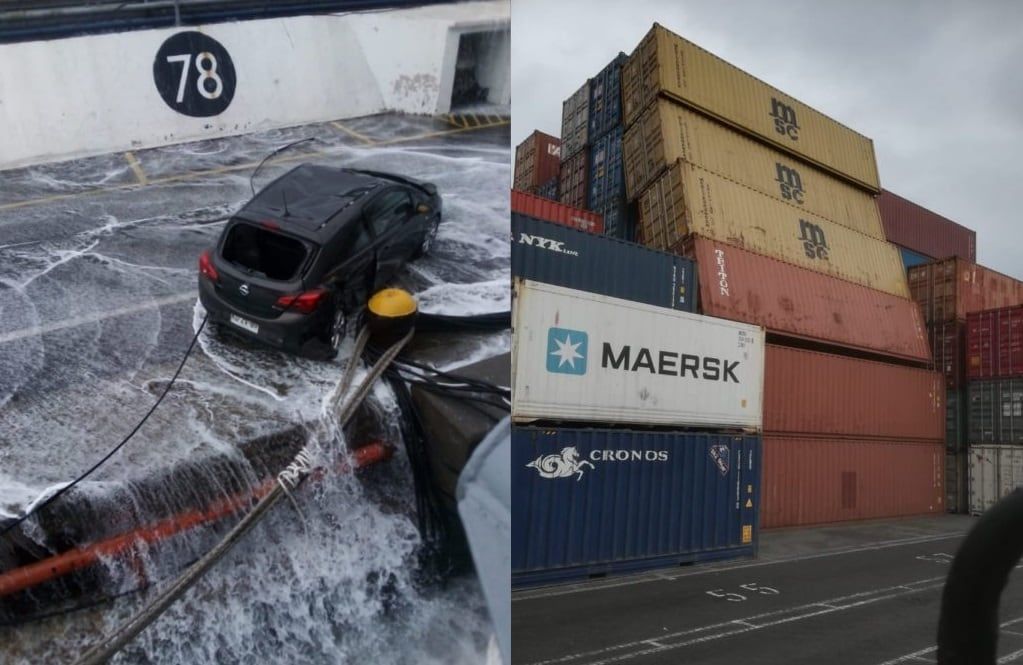 Lo que dejaron las marejadas y fuertes vientos en Valparaíso -