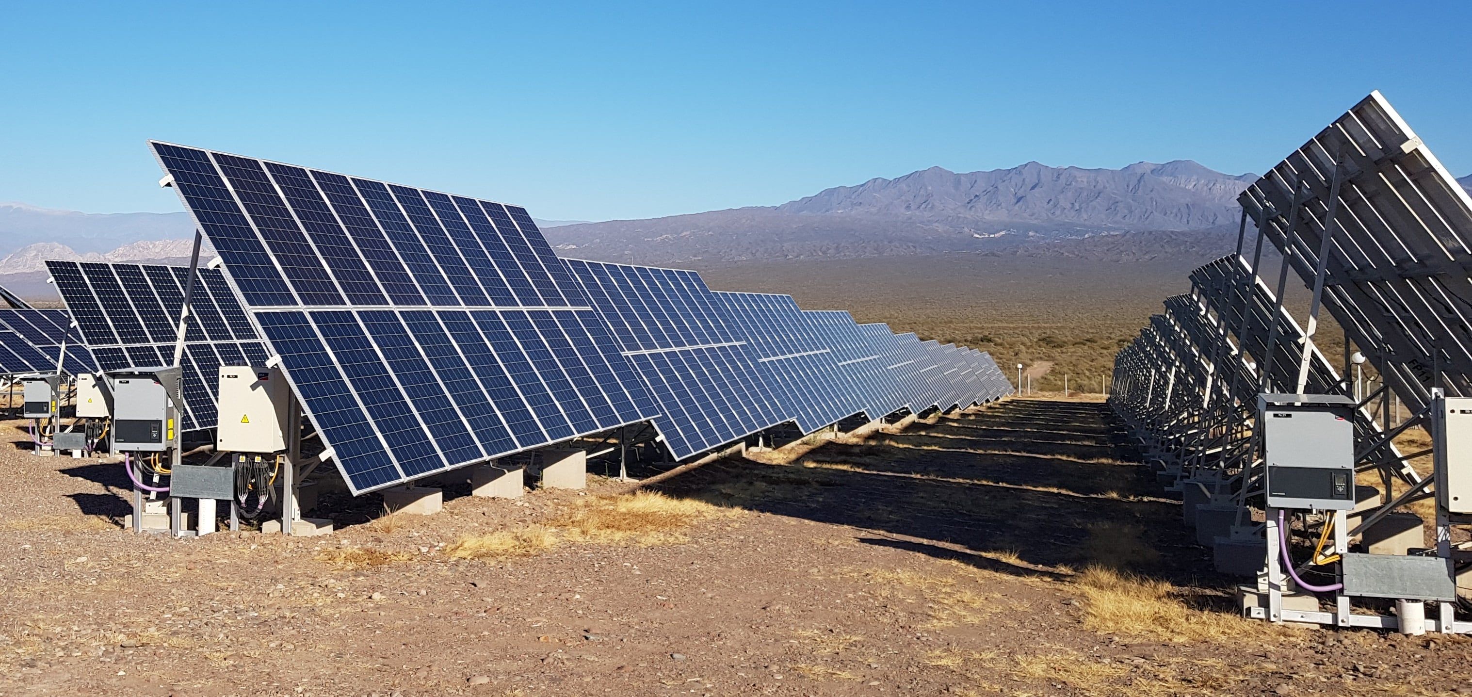 El parque solar de Impsa en San Juan.