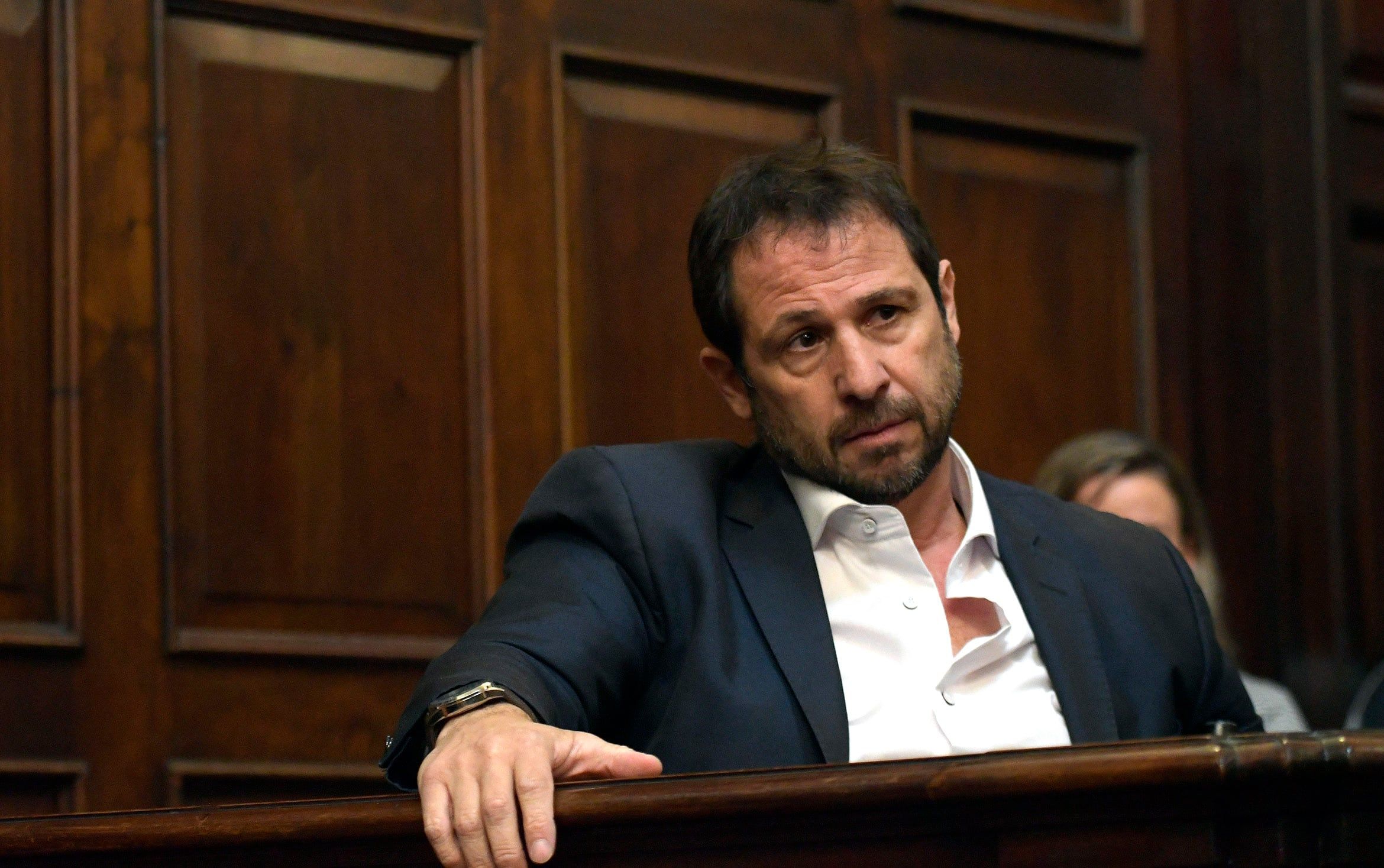 El Subsecretario de Justicia  Marcelo D'Agostino se reunió con Lucas Ilardo para destrabar la postura del PJ en las sesiones de acuerdos. 
Foto: Orlando Pelichotti / Los Andes