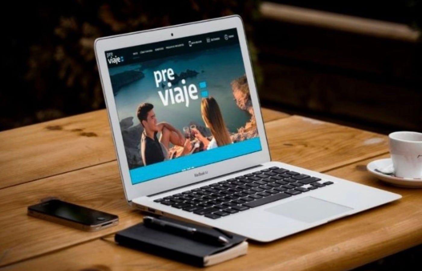Sitio web de Previaje.