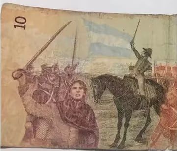 Este Billete de 10 pesos posee un error de impresión