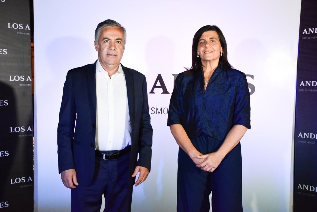 Aniversario 138 años de Diario Los Andes.
Alfredo Cornejo y Mariana Juri/ Foto Mariana Villa