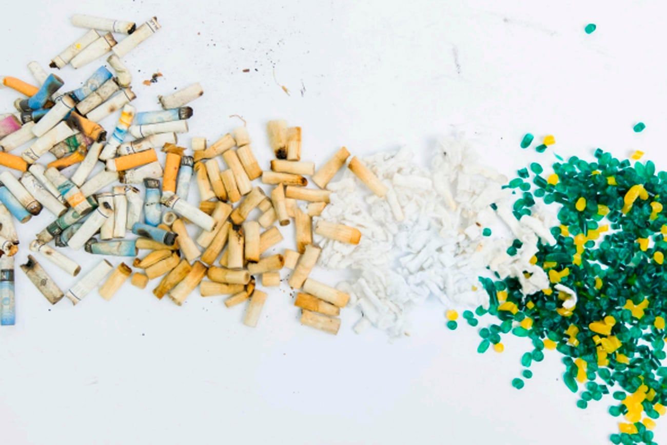 Construirán lentes con la reutilización de celulosa en colillas de cigarrillos.