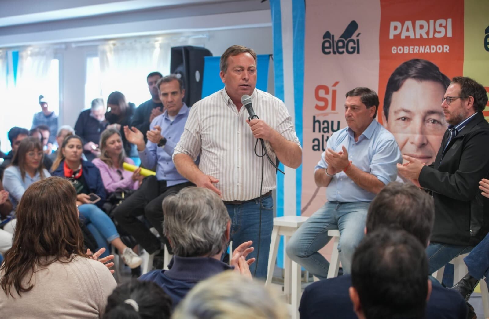 Omar Parisi y Lucas Ilardo estuvieron en Alvear y San Rafael - Gentileza