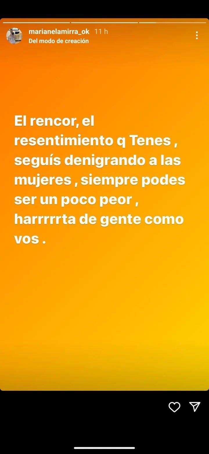 Marianela Mirra disparó contra Rial