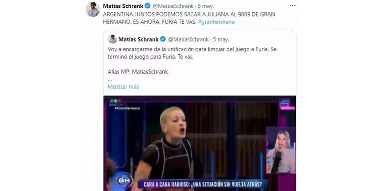 La campaña de Matías Schrank para sacar a Furia.