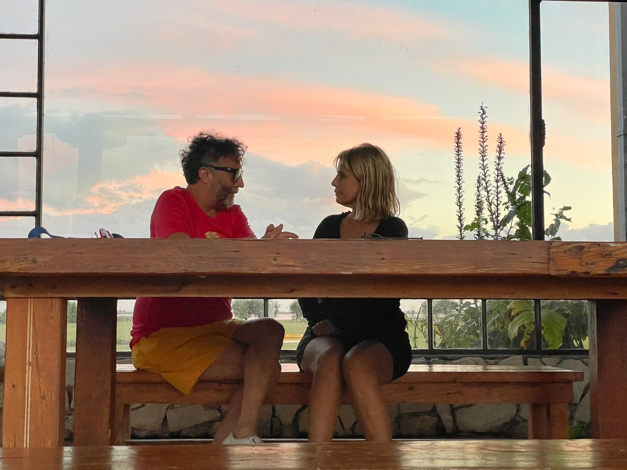 Fito Páez y Fabiana Cantilo, recientemente ficcionalizados por Netflix. (Twitter @FabianaCantilo)