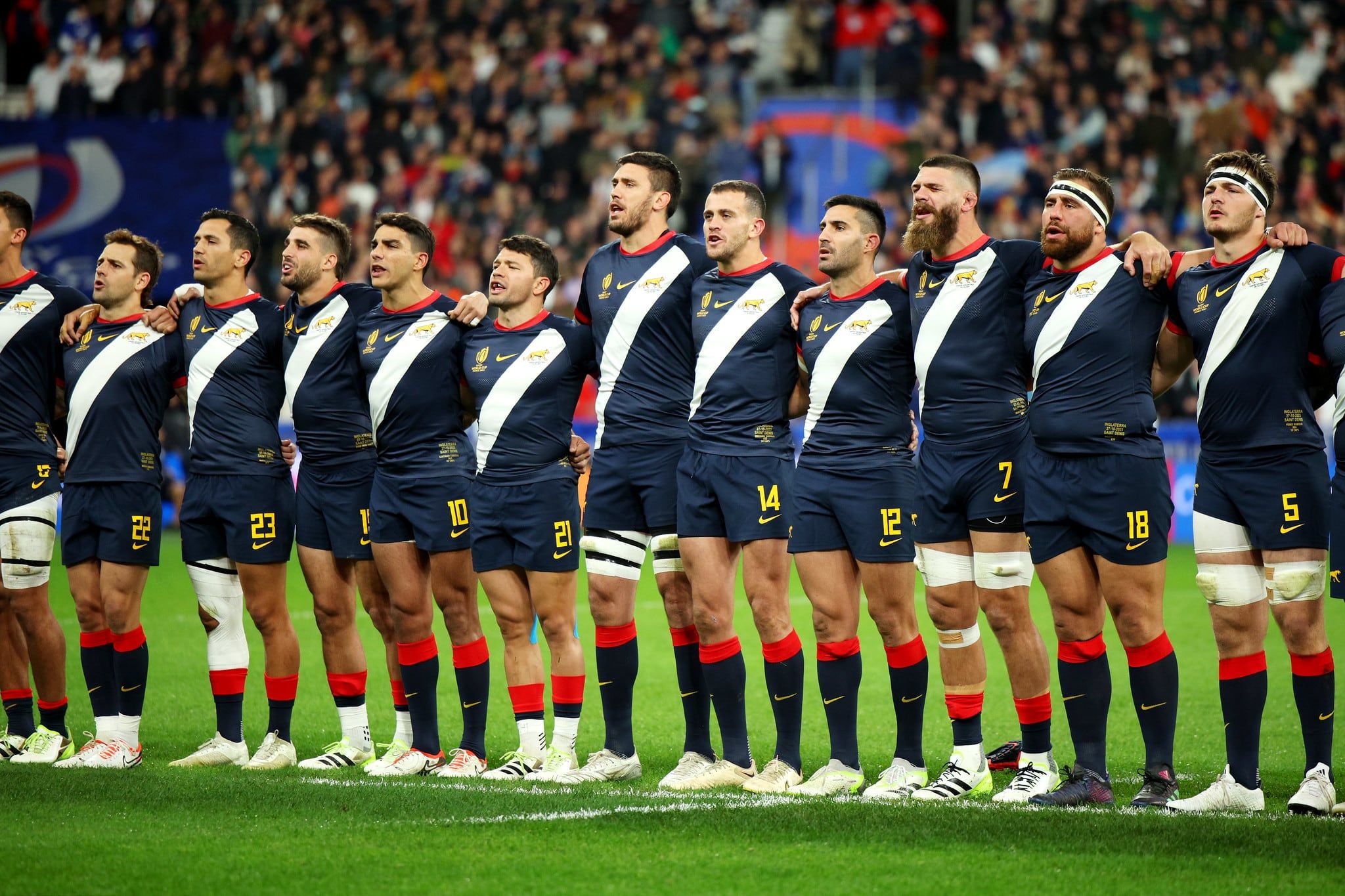 Los Pumas y un momento para la emoción. (Prensa UAR)